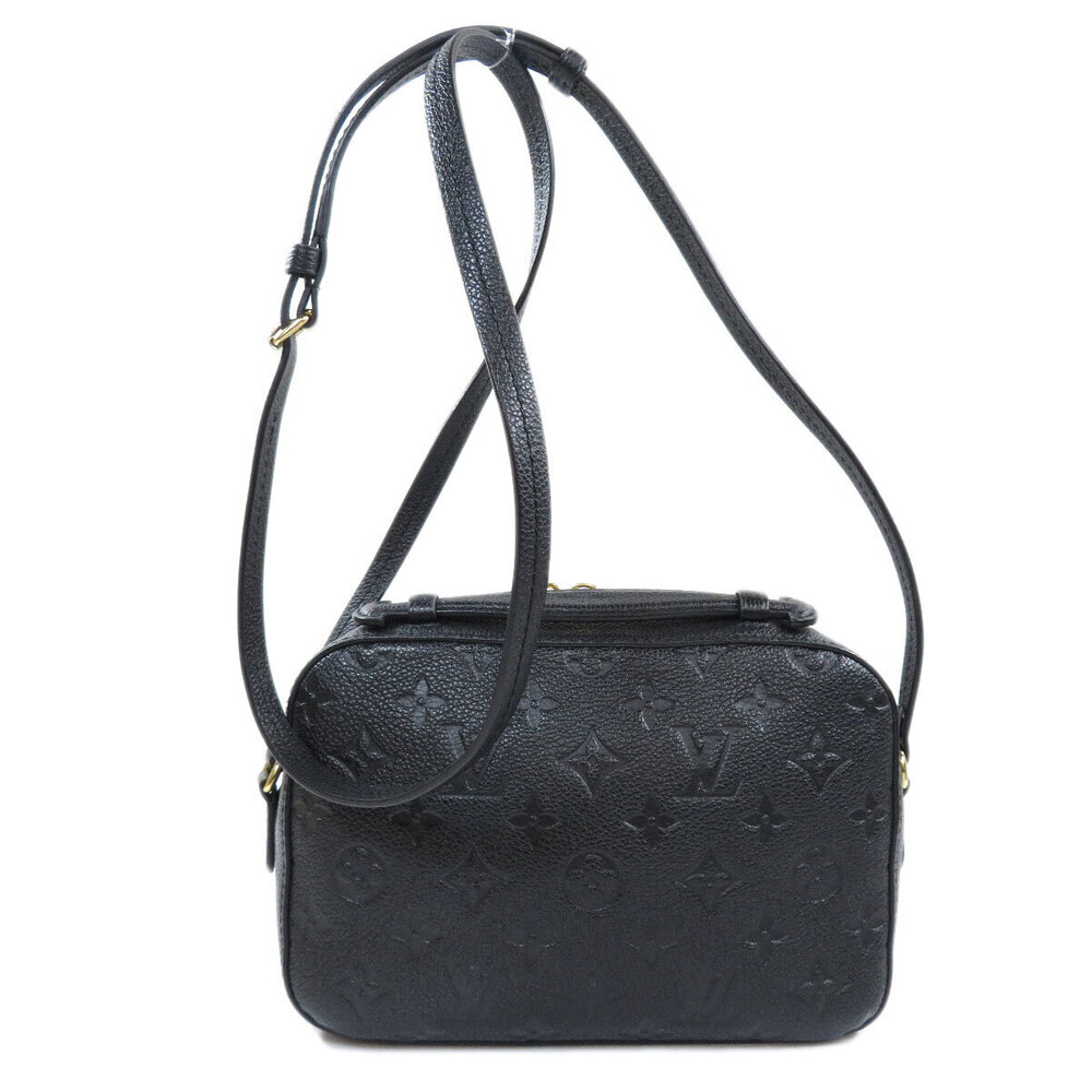 Louis Vuitton Saintonge Bag Shoulder Empreinte Black